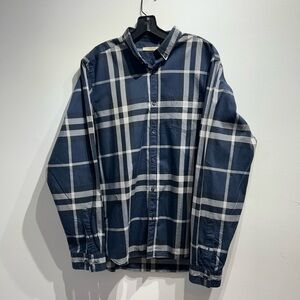 Burberry Blue checked shirt Size L-XL